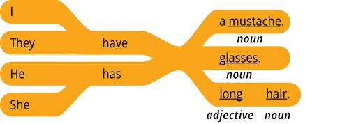 pattern 1 answer they have adjective noun