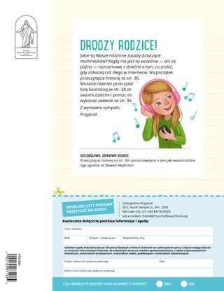 list do rodziców
