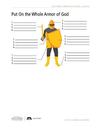 handout, armor of God