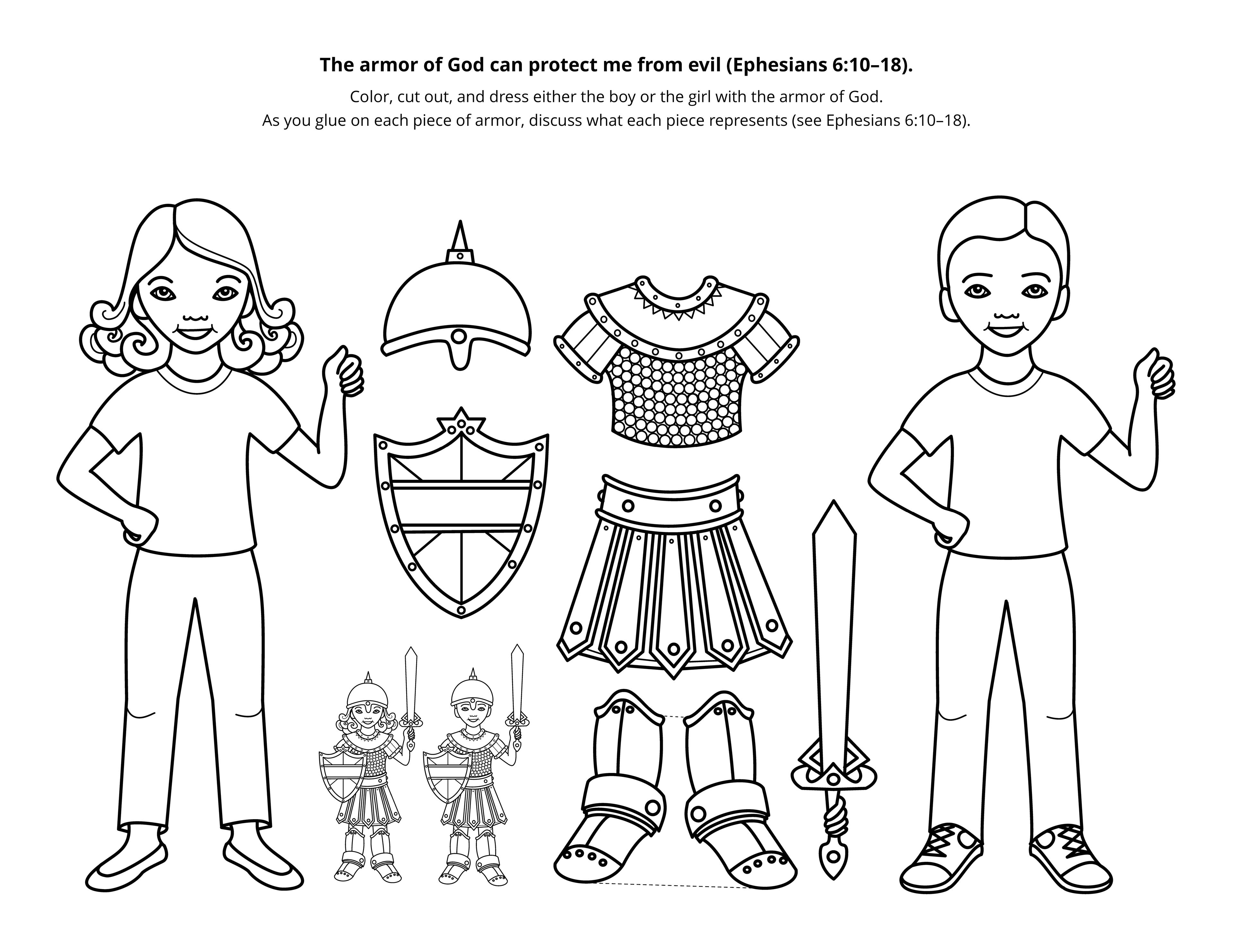 Paper dolls in armor.