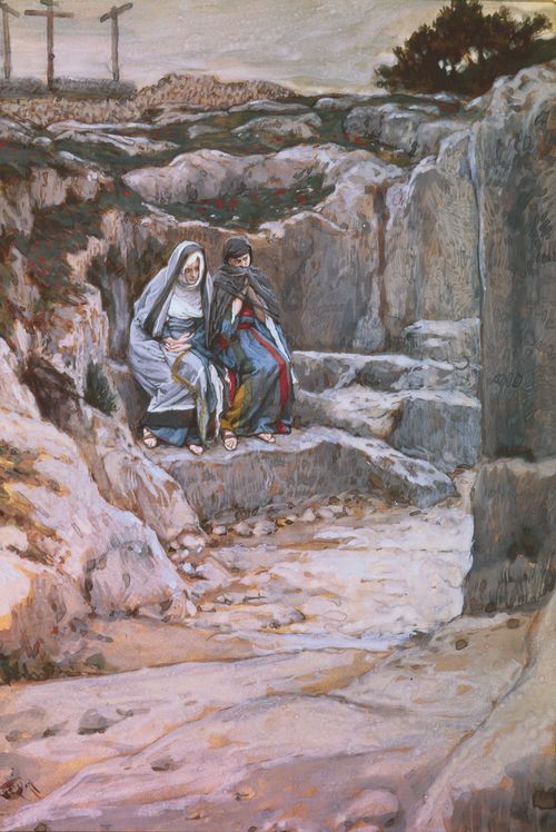 Mary Magdalena and Mary, the mother of Jesus beheld where he was laid. (Mark 15:47) N326