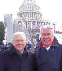 M. Russell Ballard and Dieter F. Uchtdorf in Washington D.C. for the inauguration of President Obama.