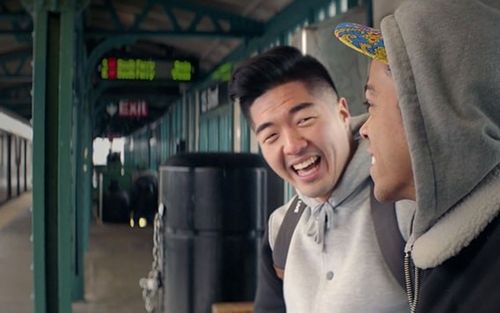 A man being interviewed