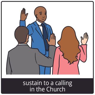 sustain to a calling in the Church gospel symbol