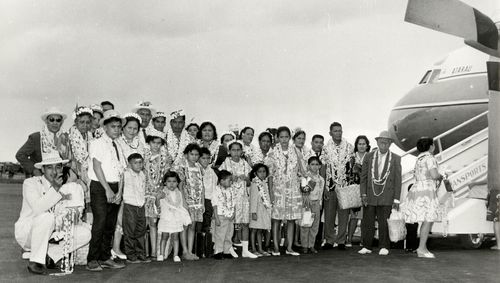 people in front of plane