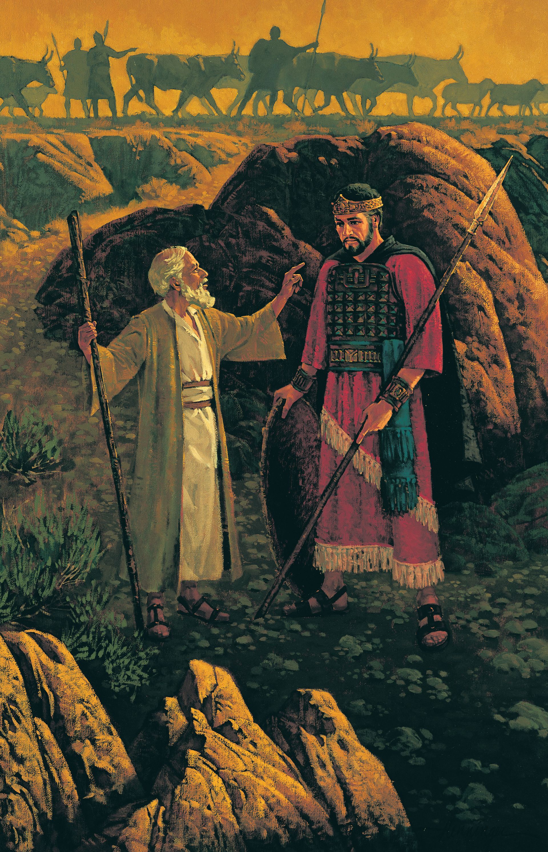 Samuel Instructing Saul, by Ted Henninger