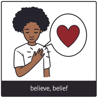 believe, belief gospel symbol