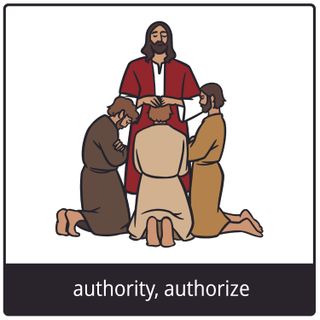 authority, authorize gospel symbol