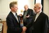 David A. Bednar meets with the archbishop of Buenos Aires in February 2016.