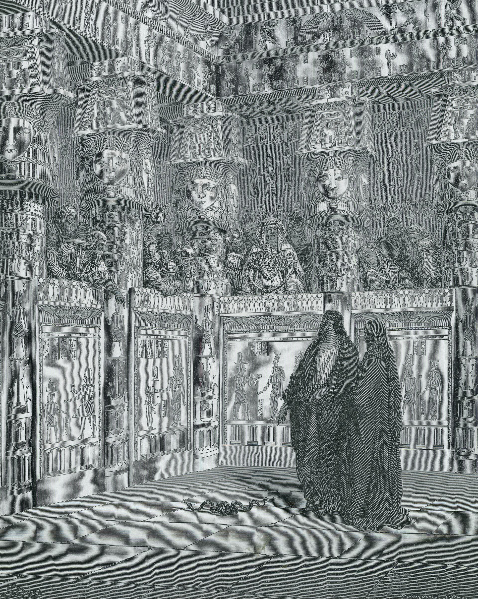 Moses and Aaron before the Pharaoh, by Paul Gustave Doré