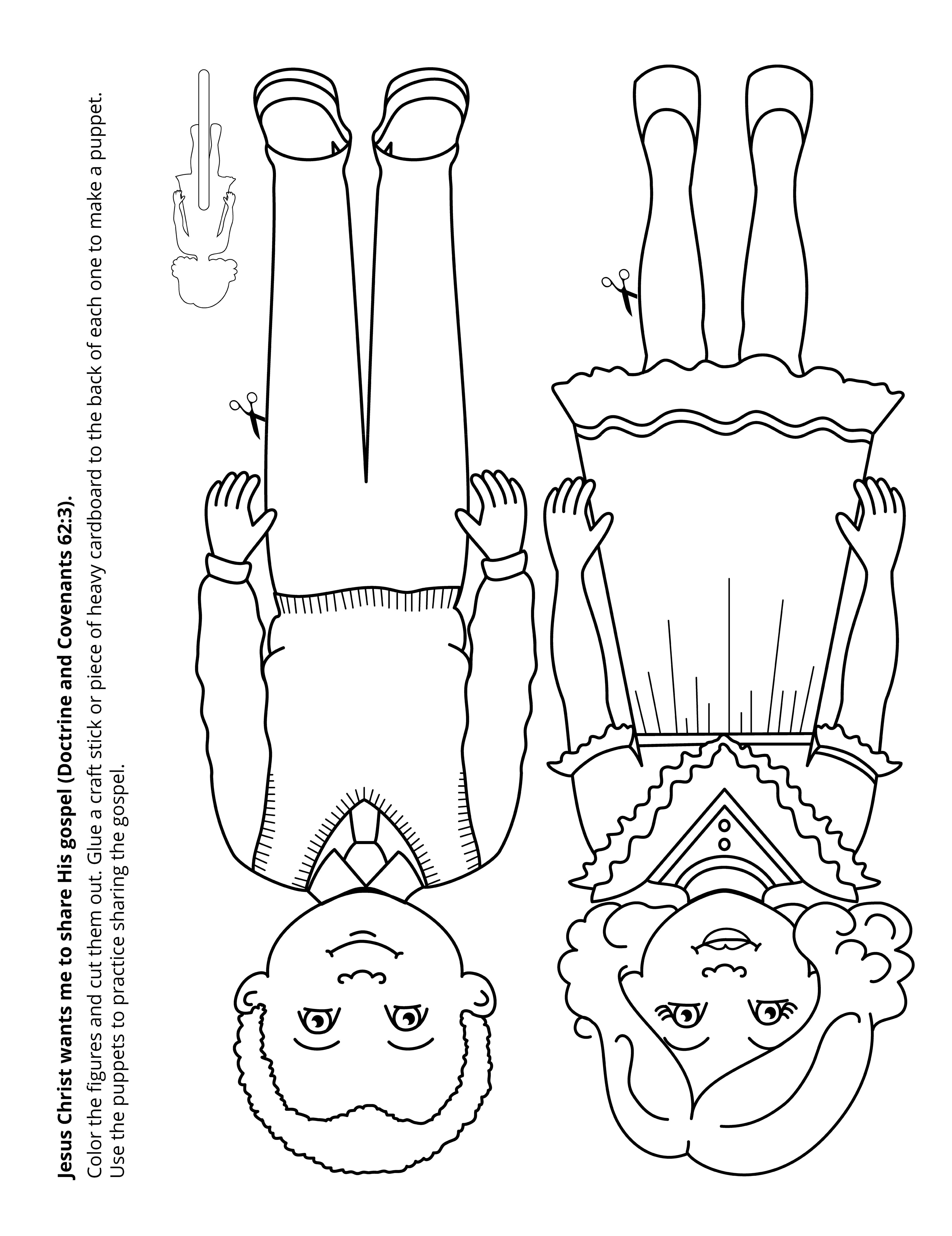 Line art illustration depicts a boy and girl