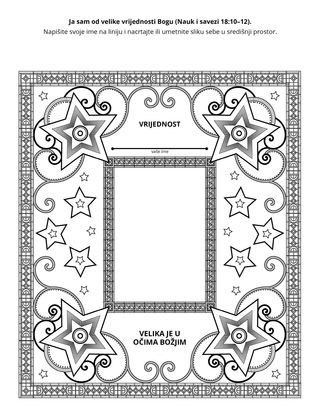 stranica aktivnosti: ja sam od velike vrijednosti