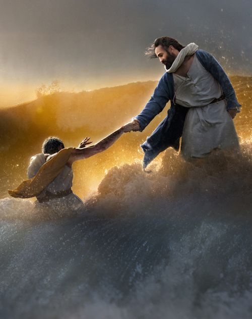 Jesus anda sobre as águas