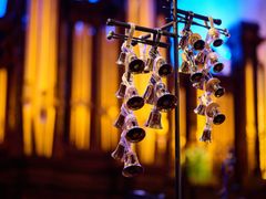 Instruments in The Bells at Temple Square’s spring concert, “Bells in Motion,” in the Salt Lake Tabernacle on Temple Square in downtown Salt Lake City on Friday, June 9.