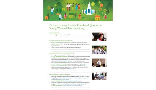 oryentasyon ng quorum at class presidency
