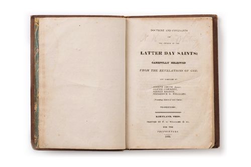 Página del título de la edición de Doctrina y Convenios de 1835