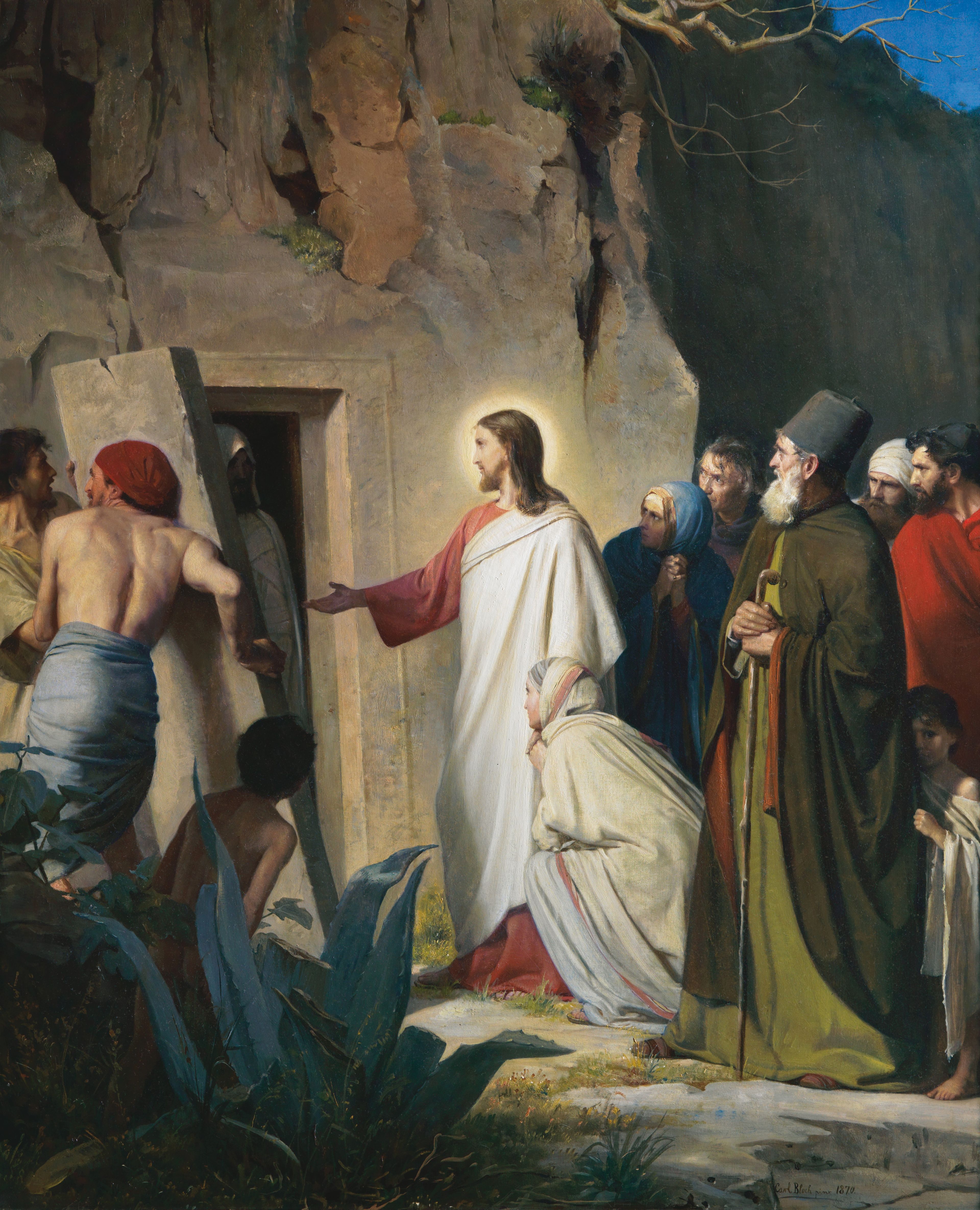 Jesus Raising Lazarus from the Dead (Lazarus), by Carl Heinrich Bloch (62148); GAK 222; GAB 49; Primary manual 7-27; John 11:1–46