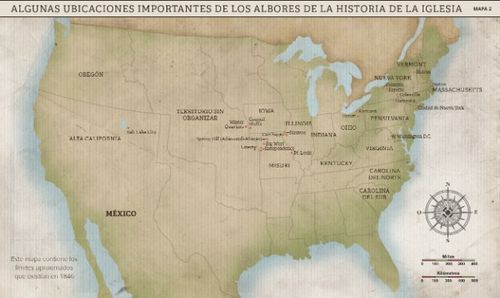 Mapa 2: Algunas ubicaciones importantes de los albores de la historia de la Iglesia