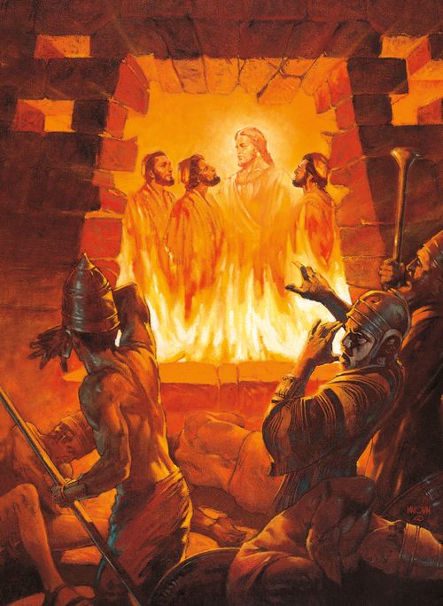 Three Men in the Fiery Furnace (Shadrach, Meshach, and Abednego in the Fiery Furnace) by William Maughan