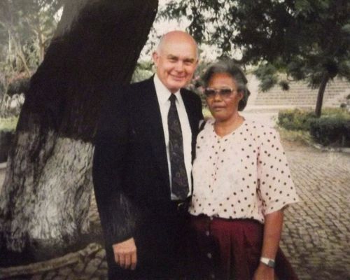 President Dallin H. Oaks and Church member