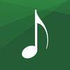 The green music note logo for the Sacred Music App.