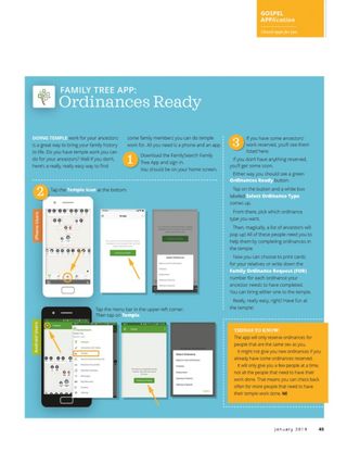 Family Tree App: Ordinances Ready