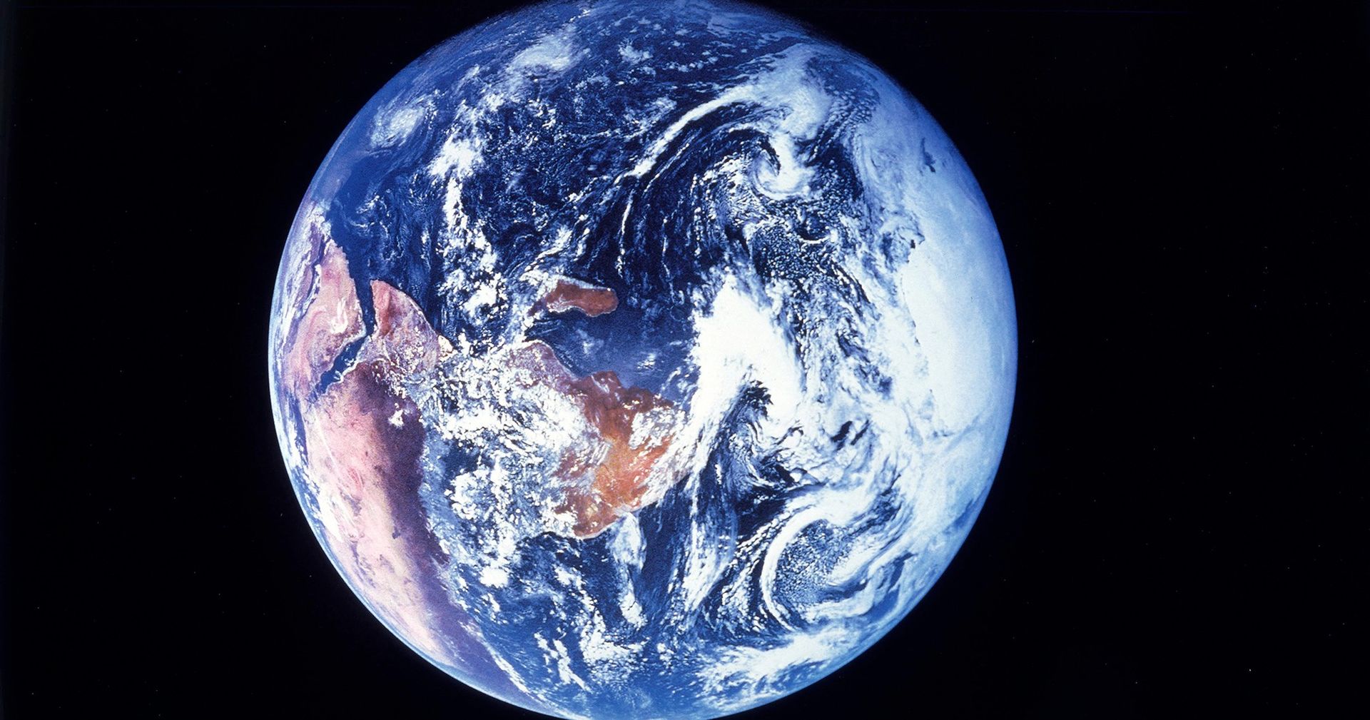 The planet Earth as seen from space.