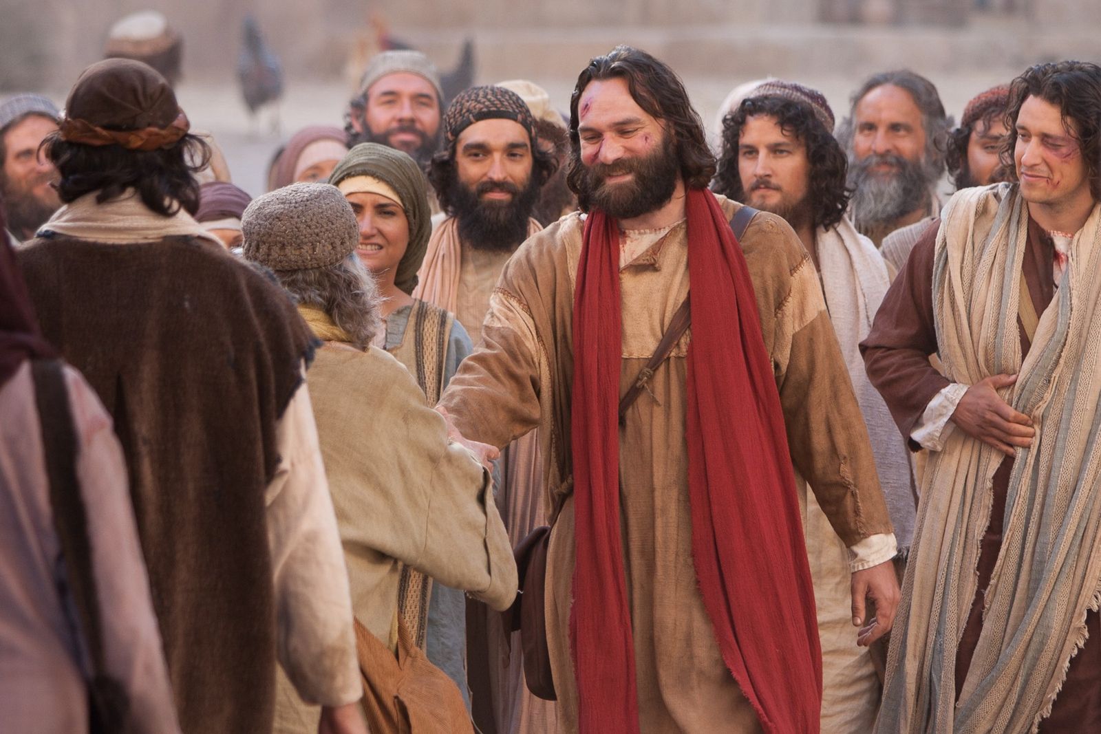 After being beaten, Peter and John continue to preach in Christ's name to the people.