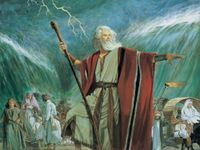 Мойсей розділяє води Червоного моря