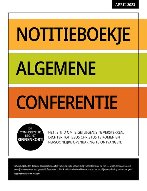Notitieboekje algemene conferentie
