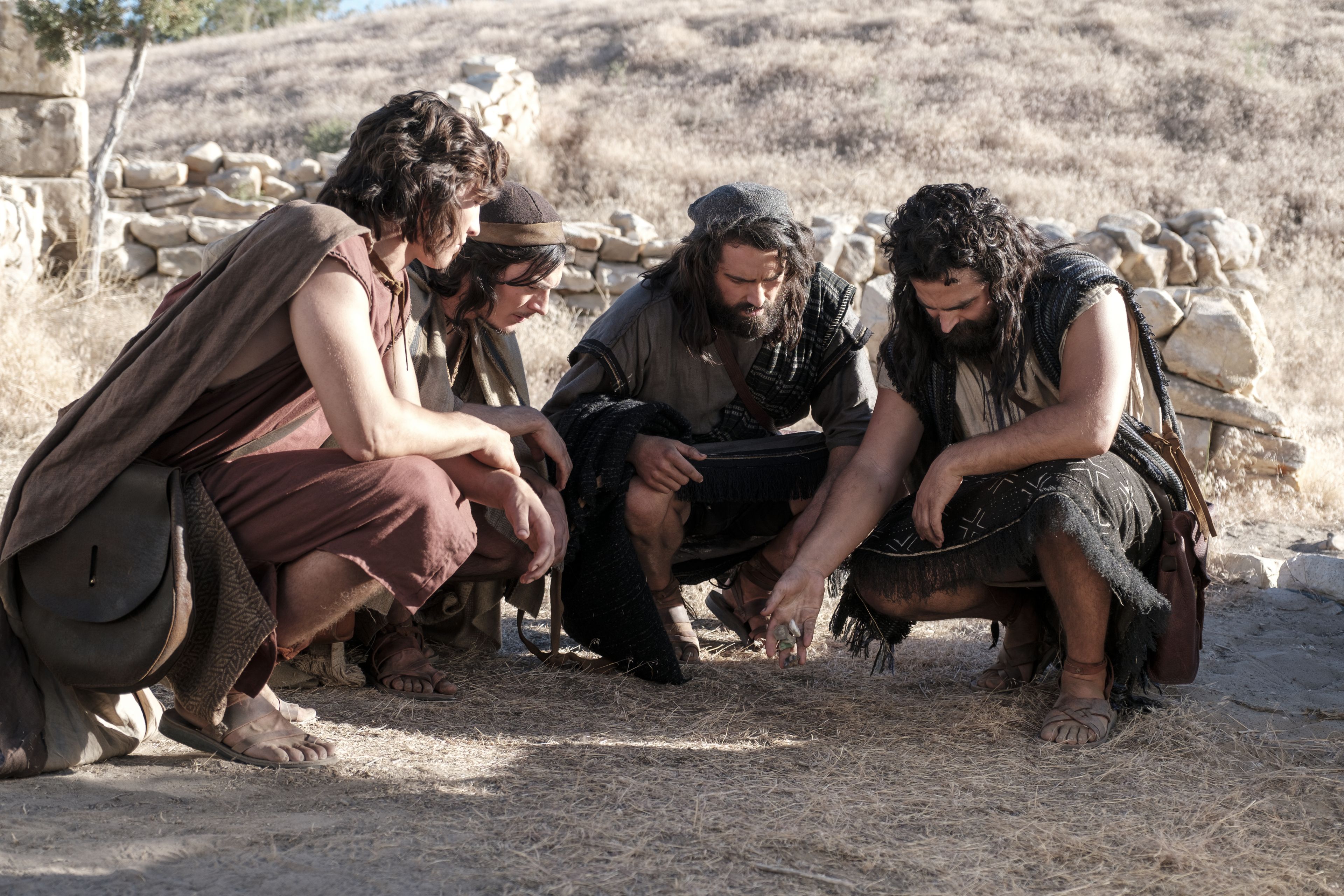 Nephi and his brothers cast lots.