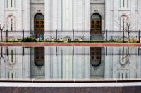 The Salt Lake Temple reflected in the reflection pool