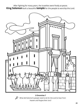 The Temple of Solomon coloring page