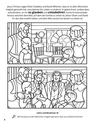 Oliver and David Taught Repentance coloring page