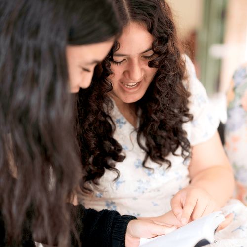 young women at church