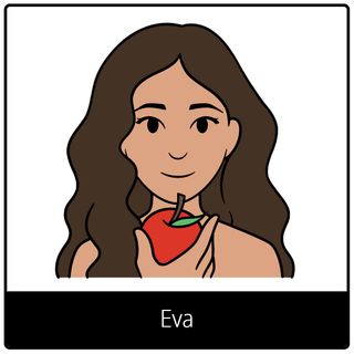 símbolo do evangelho Eva