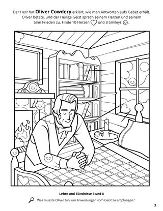 Oliver Received Answers from the Lord coloring page