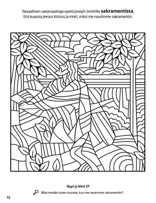 The Sacrament coloring page