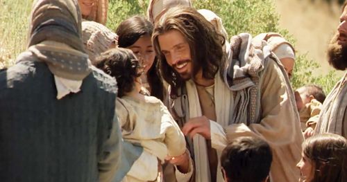 Kristus su mažais vaikais.