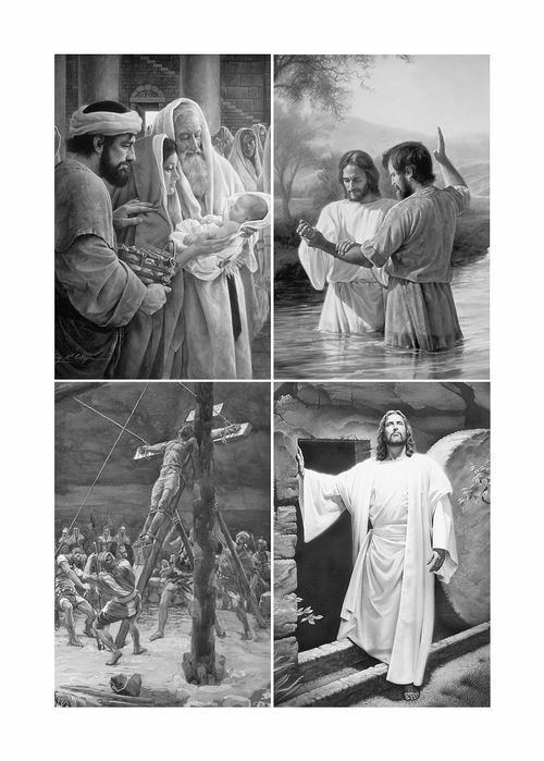 Collage de la vida de Cristo