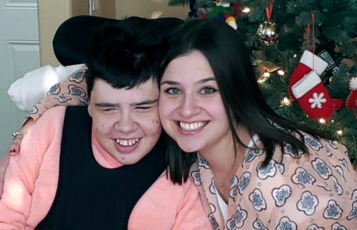 a young woman and her sister with a disability