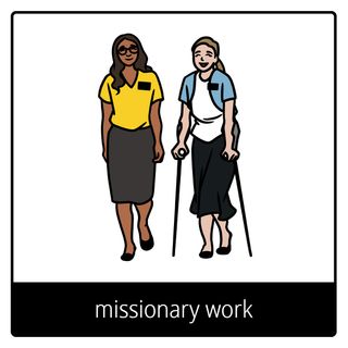 missionary work gospel symbol