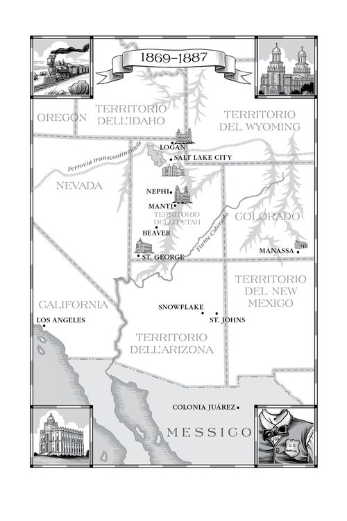 carta geografica degli Stati Uniti occidentali