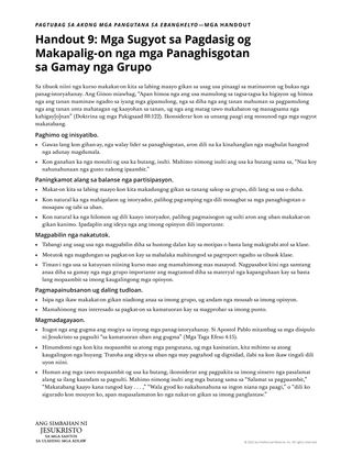 handout sa magtutudlo