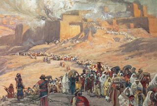 Israelites leaving Jerusalem