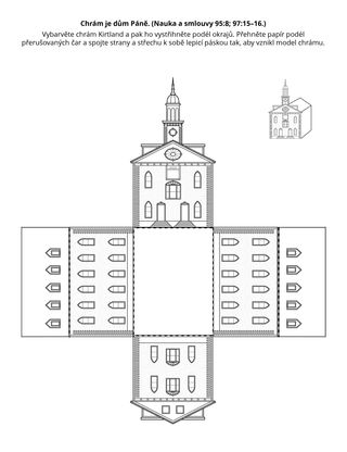 stránka s činnostmi: Chrám je dům Páně