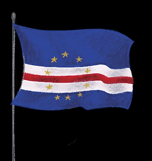 The Cape Verde flag