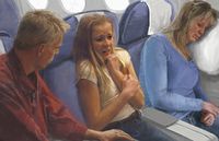 passengers in airplane