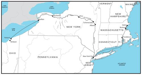 Trip to eastern United States, July–September 1836.