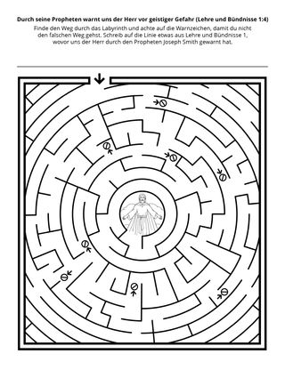 Seite mit der Aktivität für Kinder